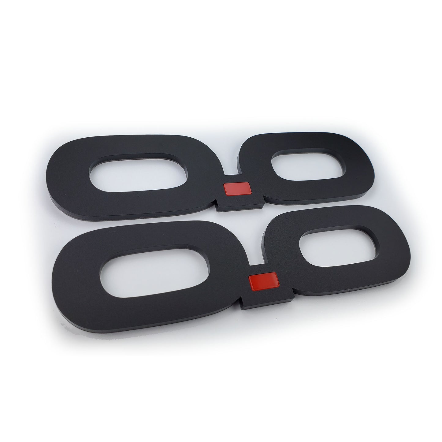2pc Fender 0.0 Emblems fits Ford Mustang Mach-E GT badge Mach E logo e.0 EV