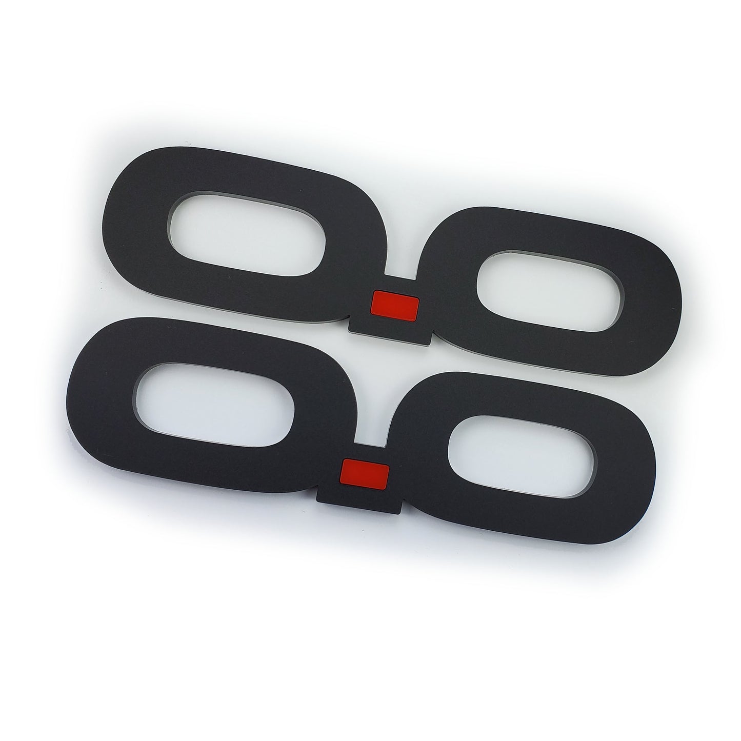 2pc Fender 0.0 Emblems fits Ford Mustang Mach-E GT badge Mach E logo e.0 EV