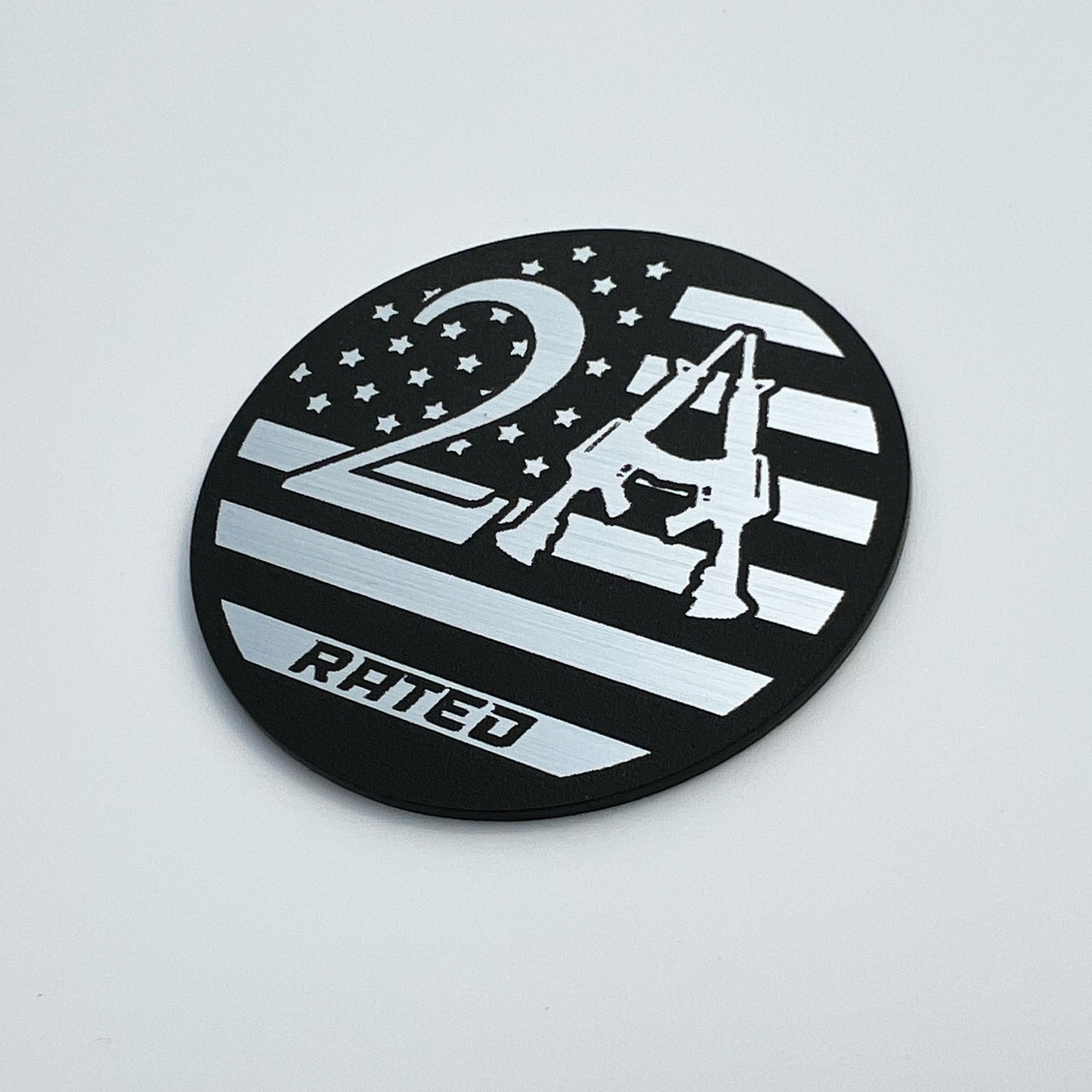 (2) 2nd Amendment Rated Fender Badges fits JEEP WRANGLER YJ JL JK TJ CJ emblems 4x4
