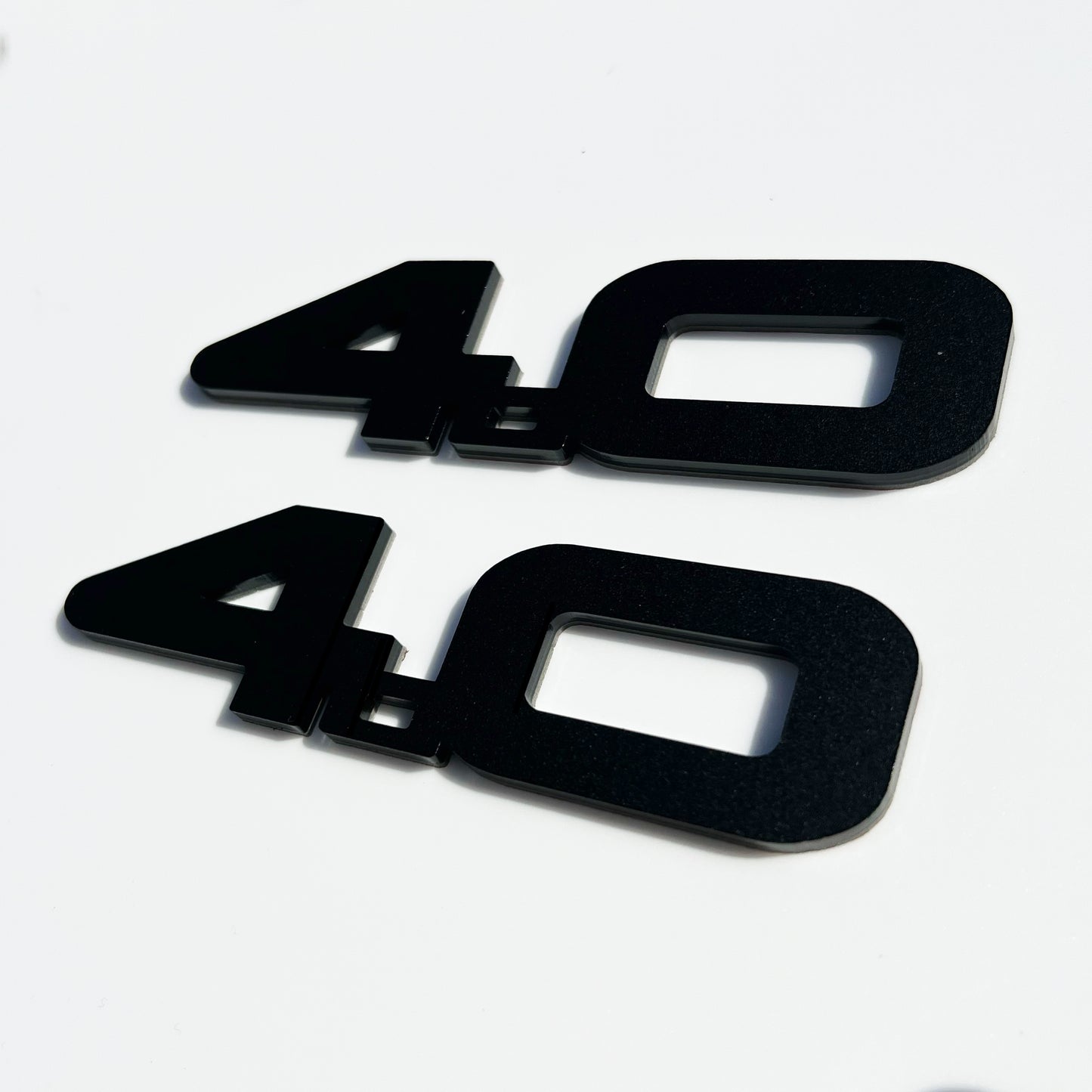 Pair (2) 4.0L Fender Badge fits JEEP Cherokee xj Wagoneer WRANGLER JL emblem 4.0
