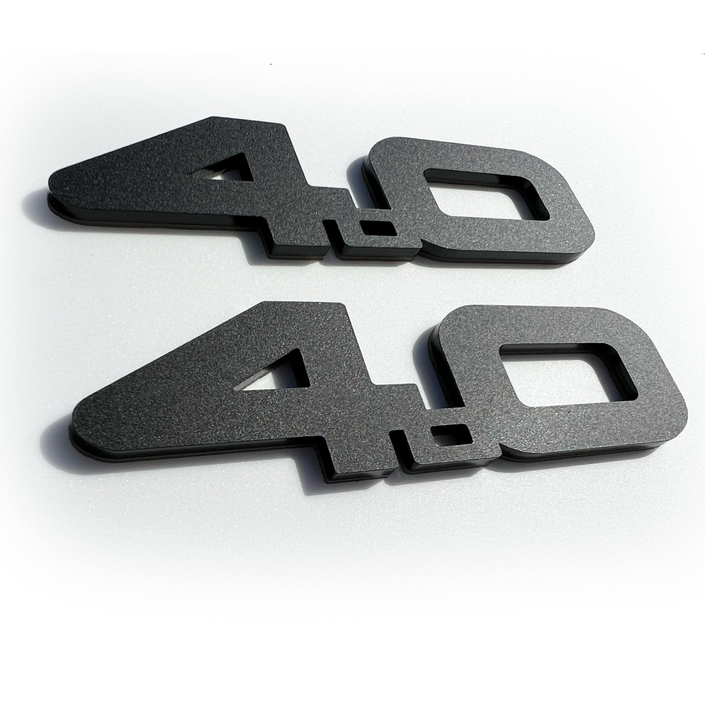 Pair (2) 4.0L Fender Badge fits JEEP Cherokee xj Wagoneer WRANGLER JL emblem 4.0