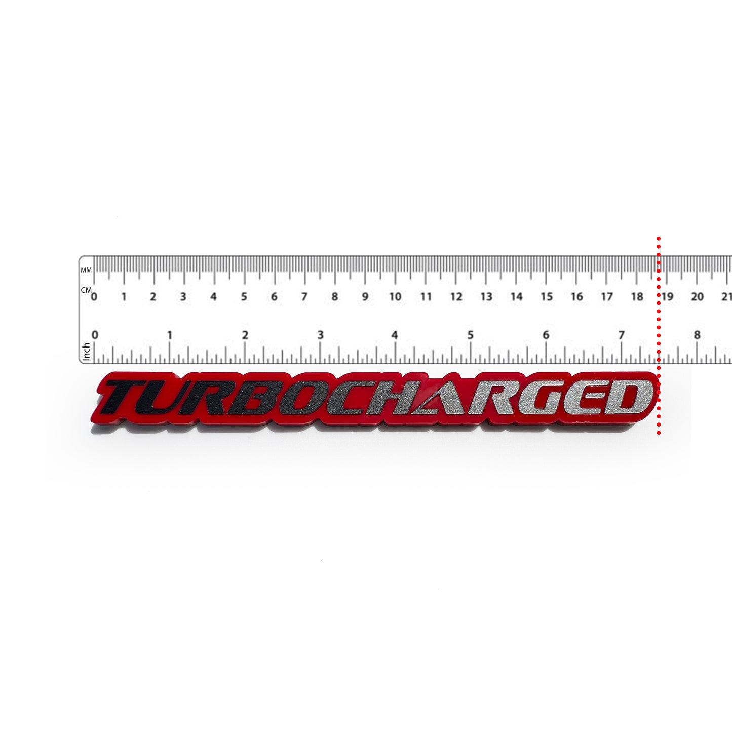 One TURBOCHARGED Emblem Badge