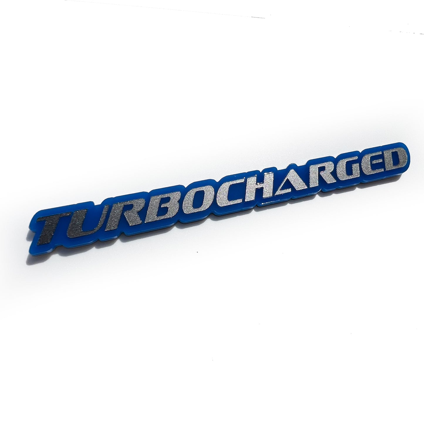 One TURBOCHARGED Emblem Badge
