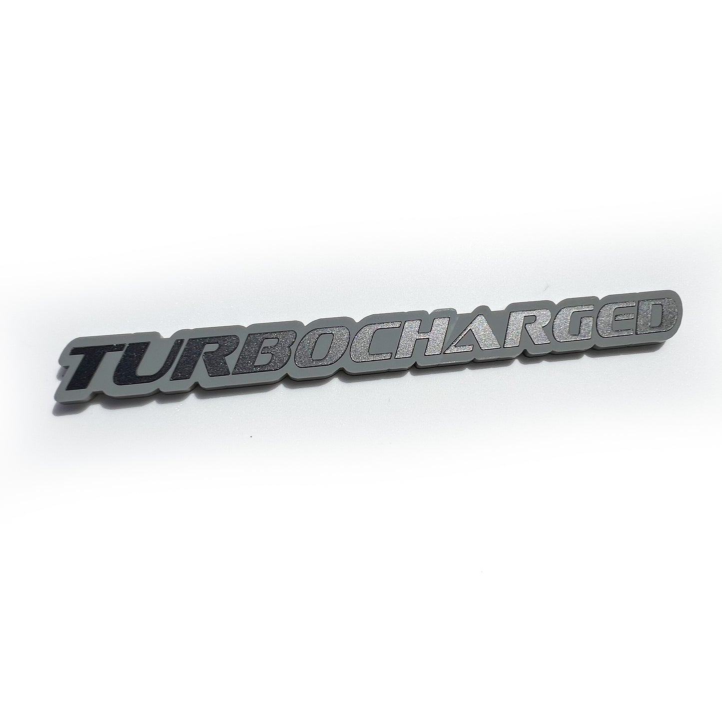 One TURBOCHARGED Emblem Badge