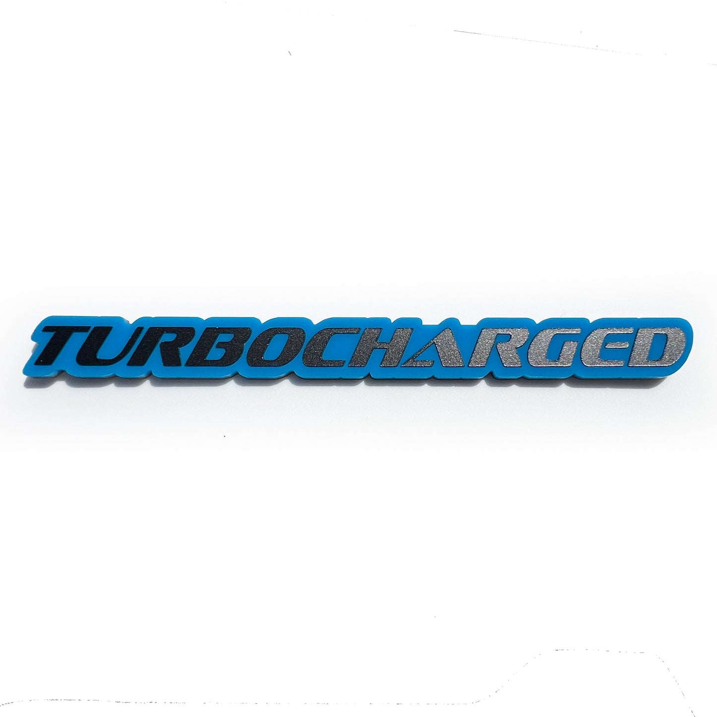 One TURBOCHARGED Emblem Badge