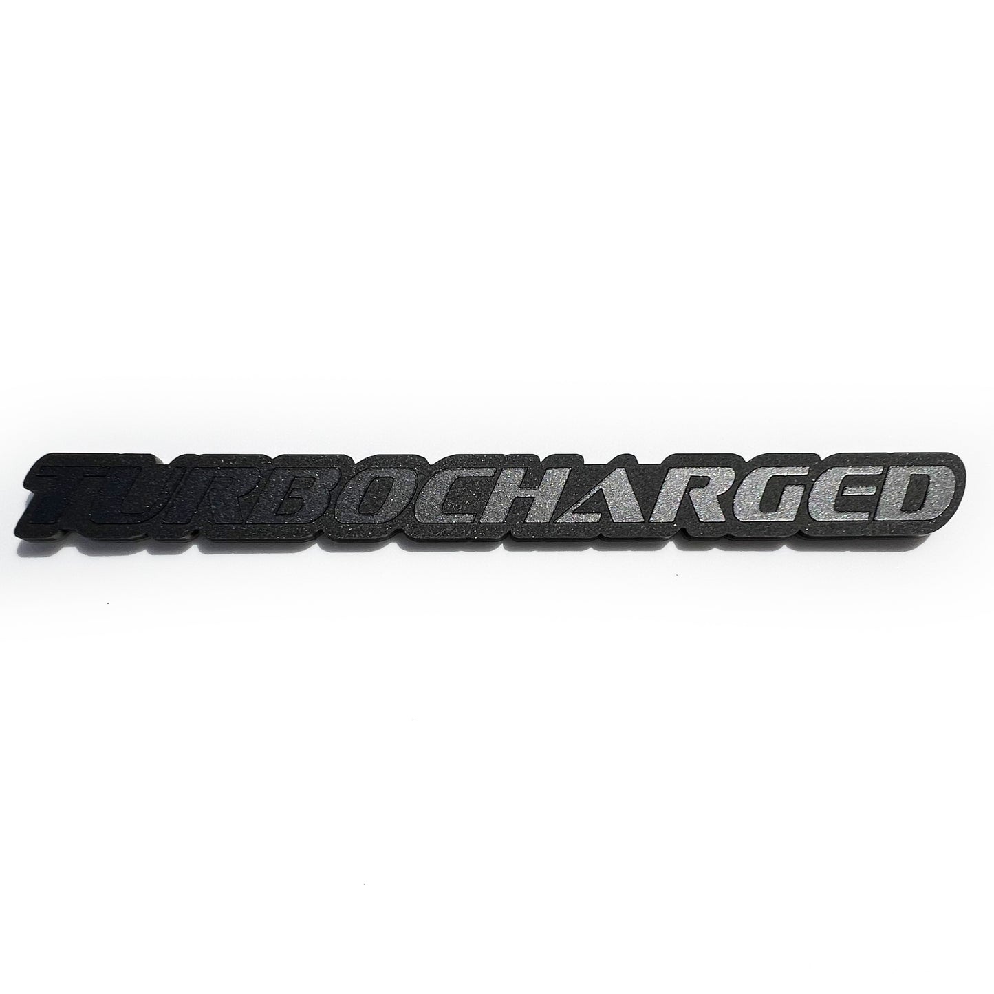 One TURBOCHARGED Emblem Badge