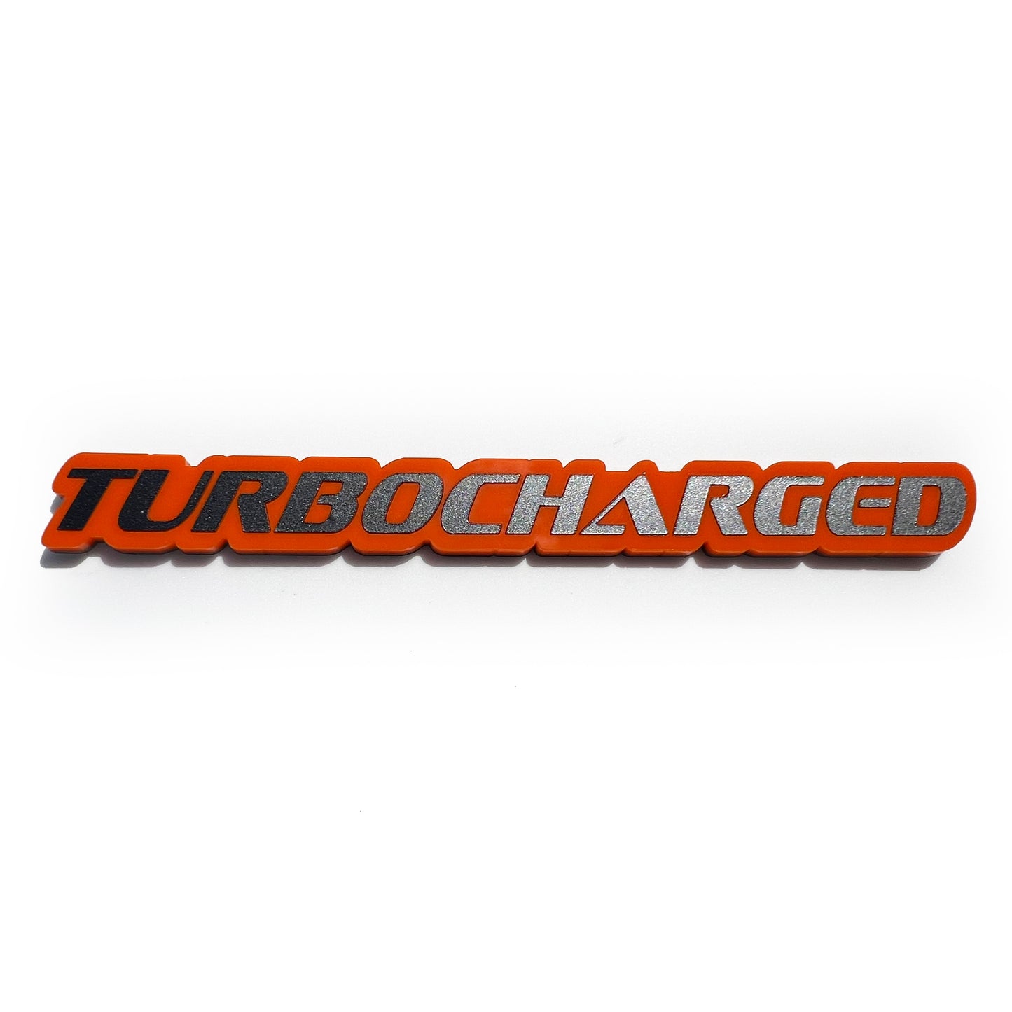 One TURBOCHARGED Emblem Badge