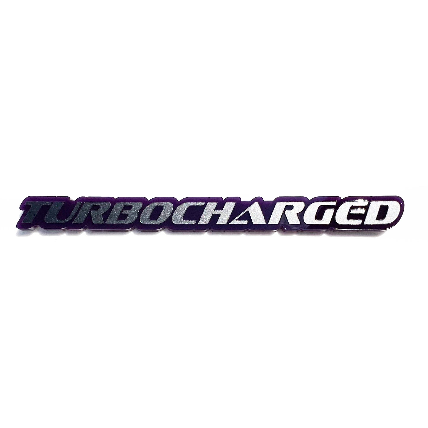 One TURBOCHARGED Emblem Badge
