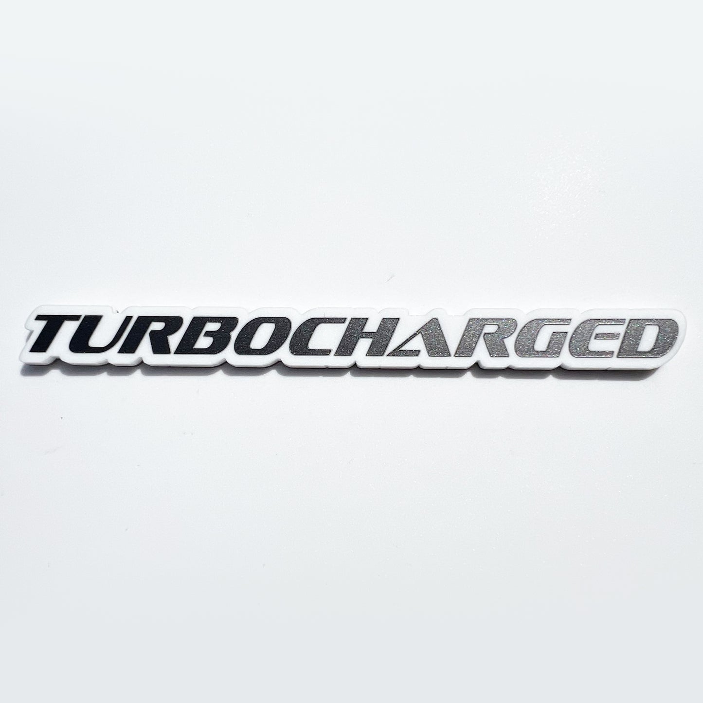 One TURBOCHARGED Emblem Badge