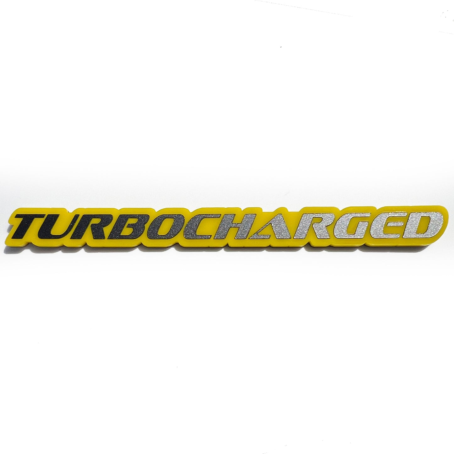 One TURBOCHARGED Emblem Badge