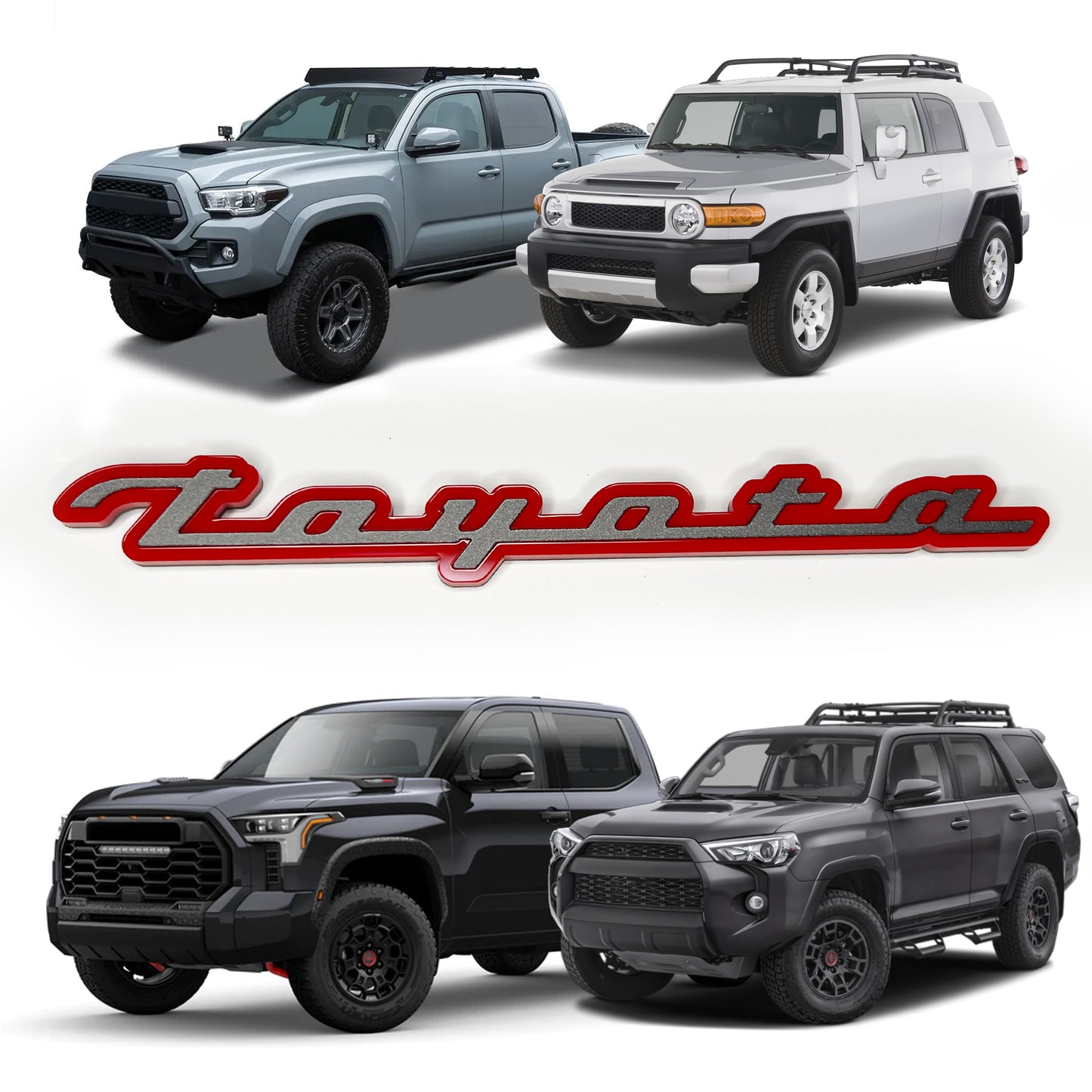 1 Classic Teq Emblem Badge Fits Toyota FJ Tacoma 4runner TRD Tundra 40 Land Cruiser