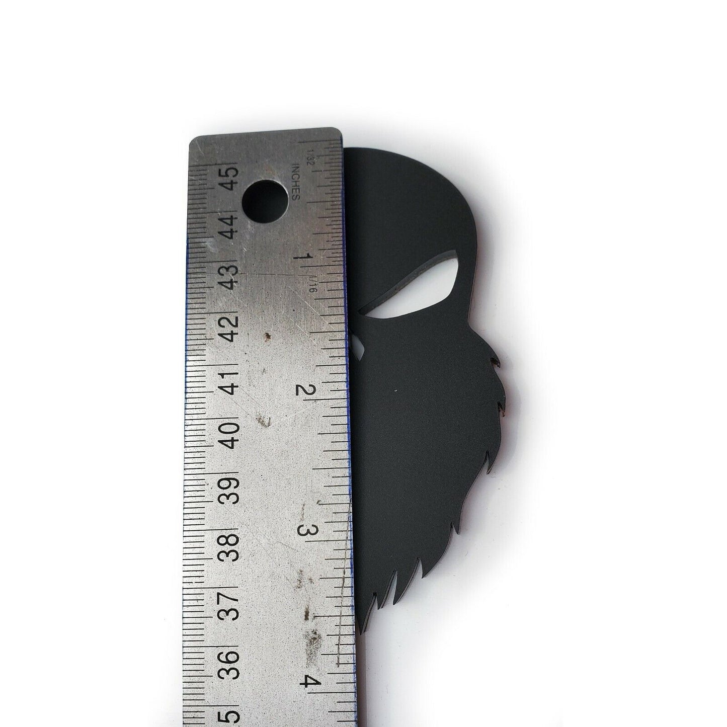 ONE (1) BEARDED PUNISHER Car Truck Emblem Badge USA Made