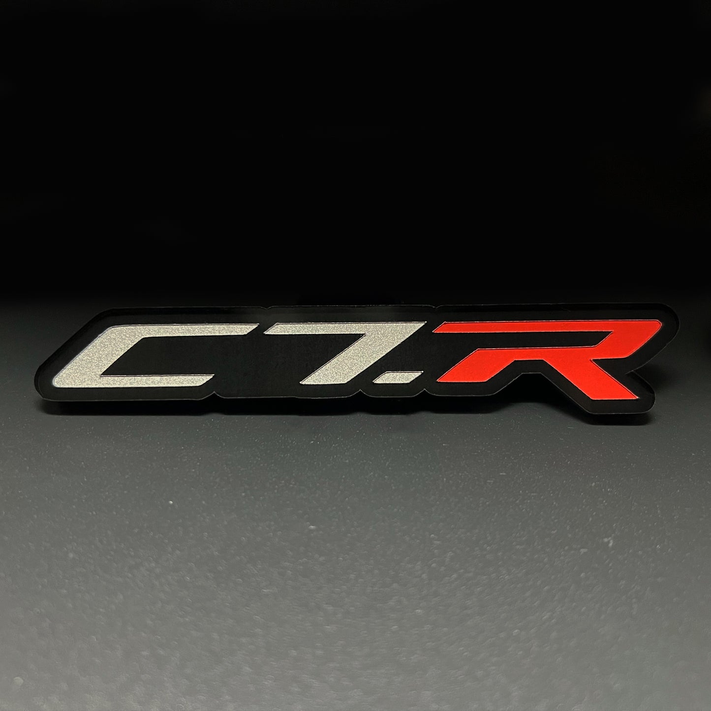 ONE (1) C7.R Emblem fits Chevy Corvette Racing Vette Badges C7R C7-R C7