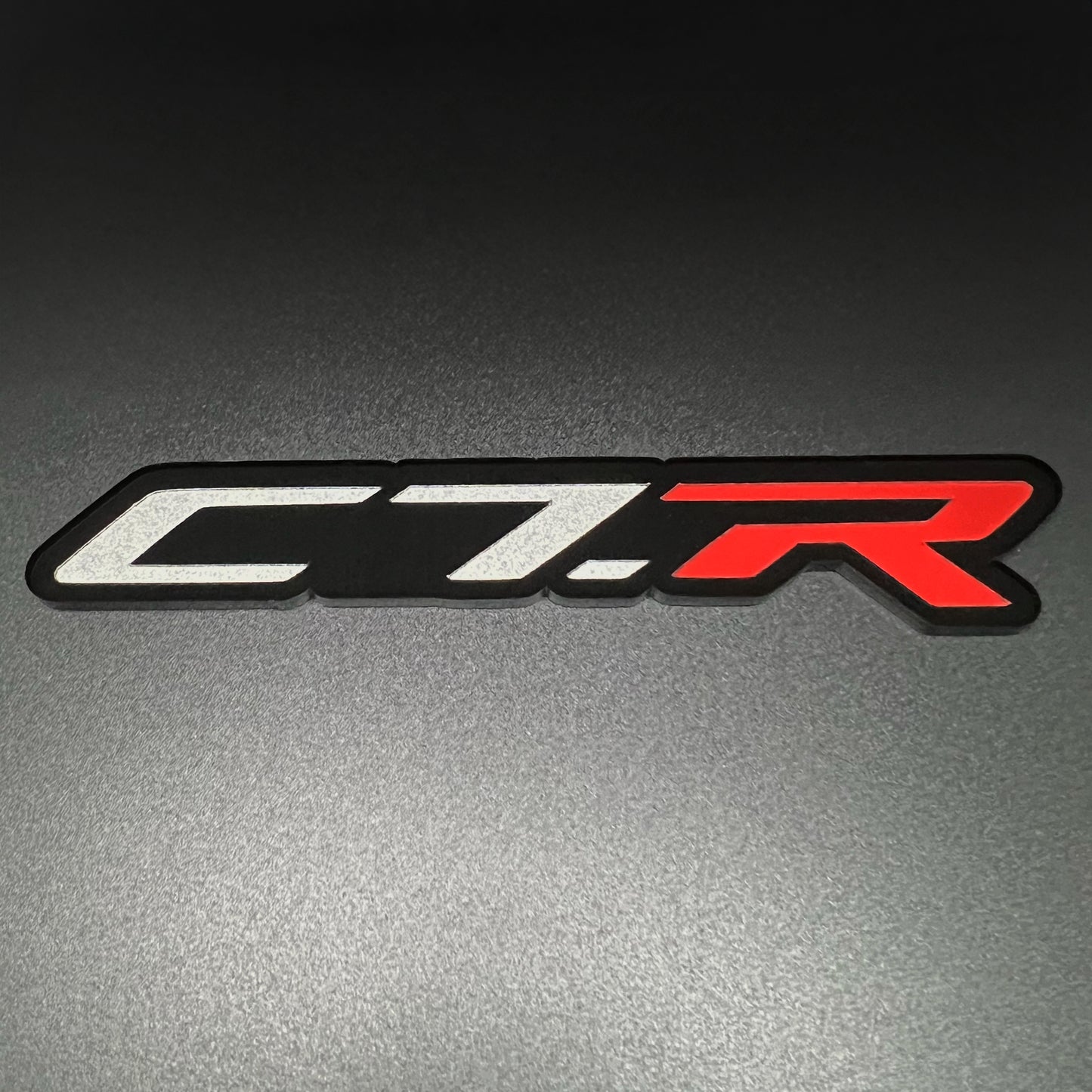 ONE (1) C7.R Emblem fits Chevy Corvette Racing Vette Badges C7R C7-R C7