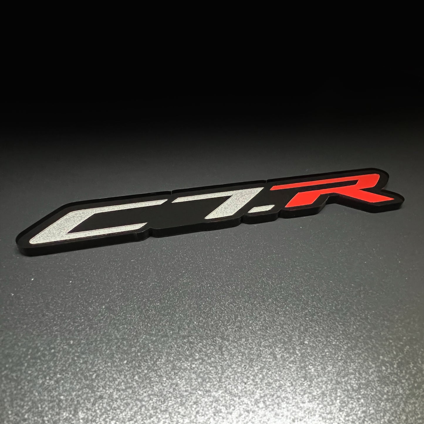 ONE (1) C7.R Emblem fits Chevy Corvette Racing Vette Badges C7R C7-R C7