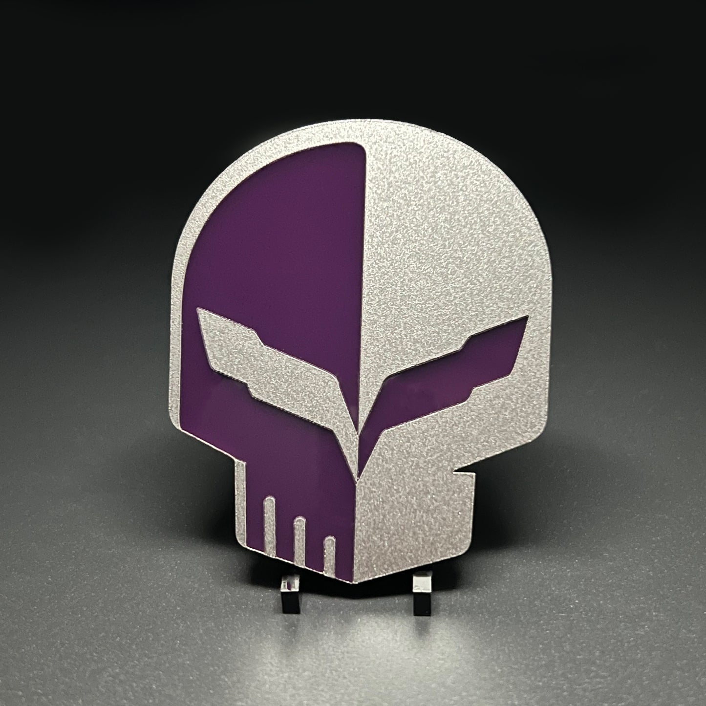 ONE (1) C7 Vette JAKE Skulls fits Chevy Corvette Racing Emblems Badges C7R