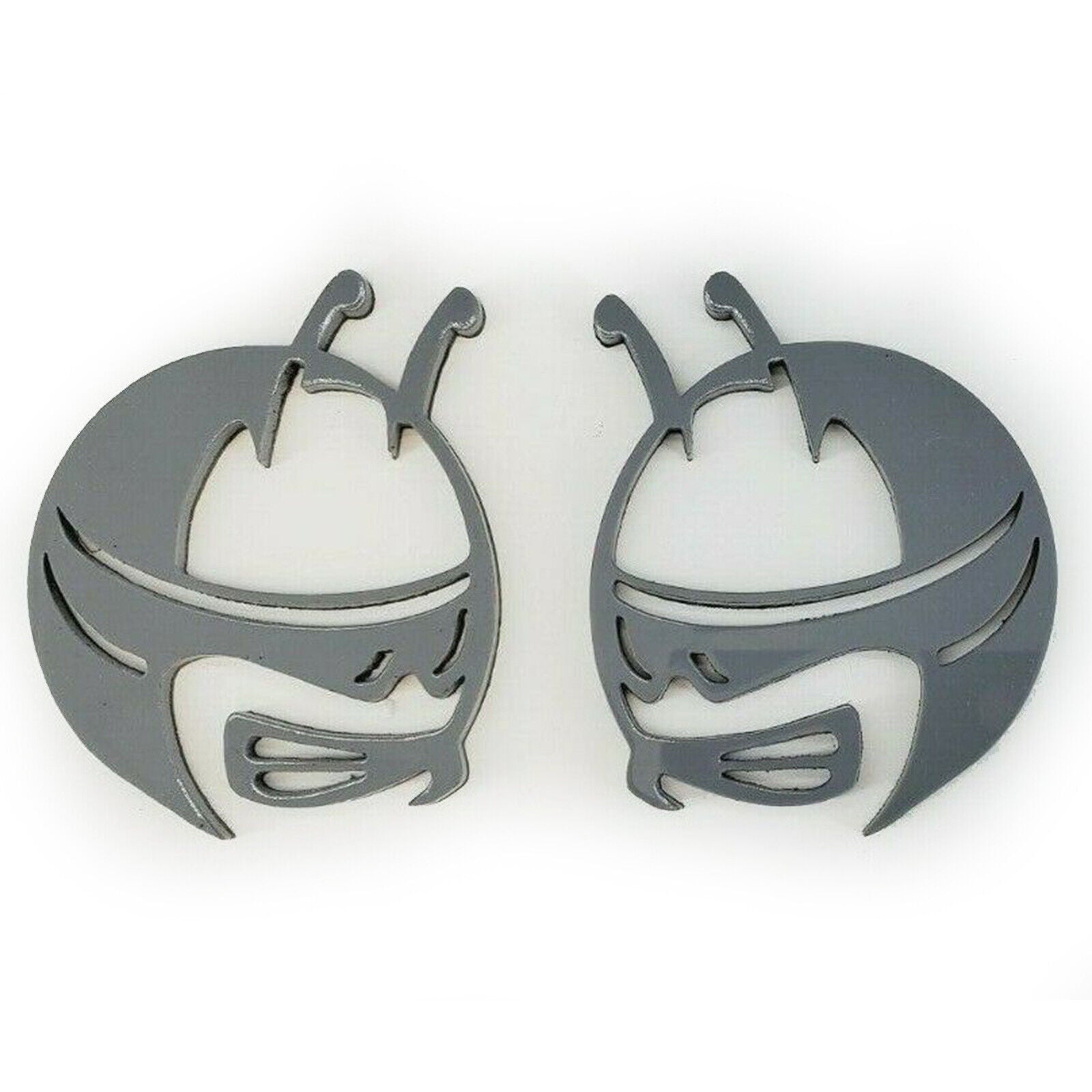 FMSgear Scat Pack head emblems in metal gray featuring stylized bee designs