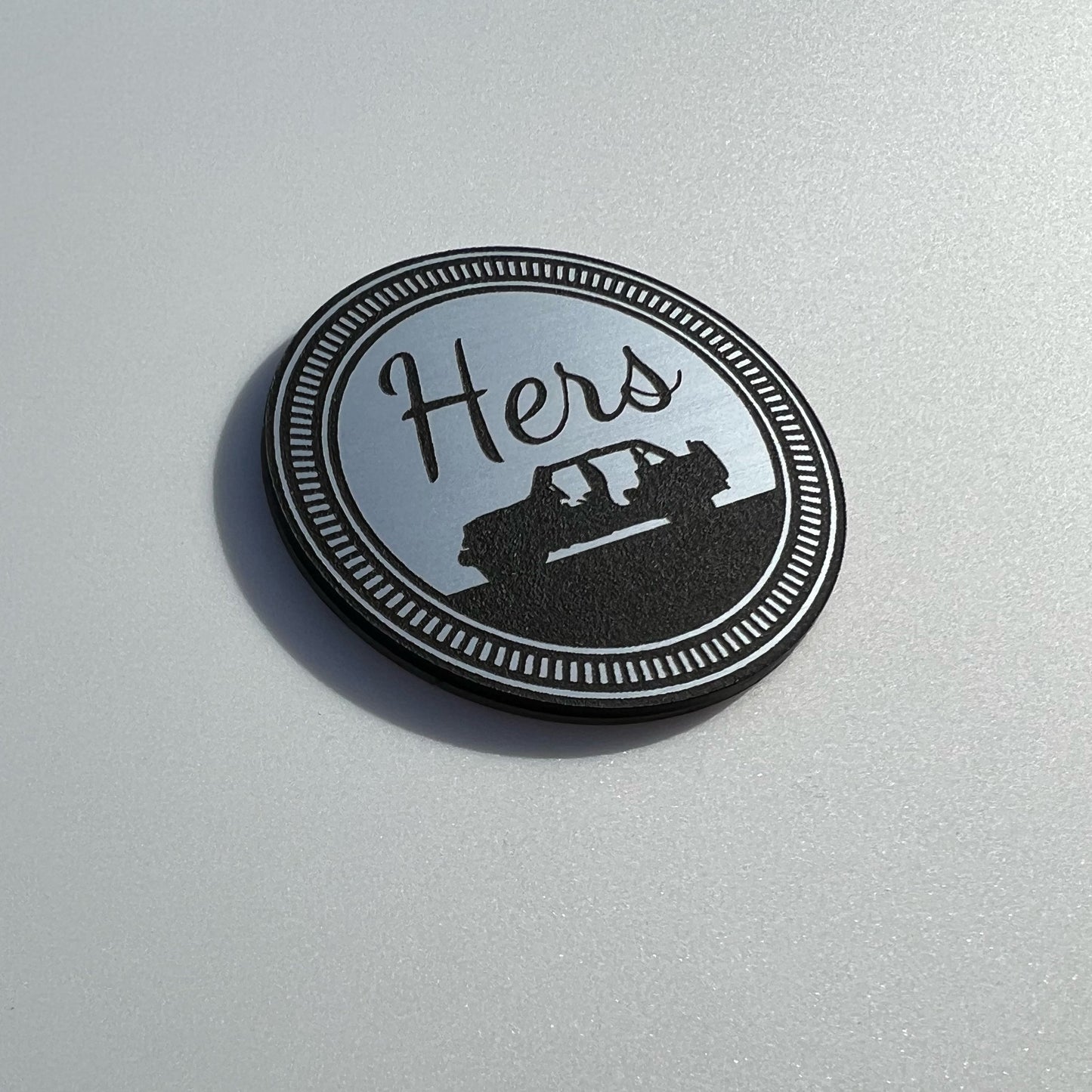 1 HERS Fender Badges fits JEEP WRANGLER YJ JL JK TJ CJ emblems 4x4