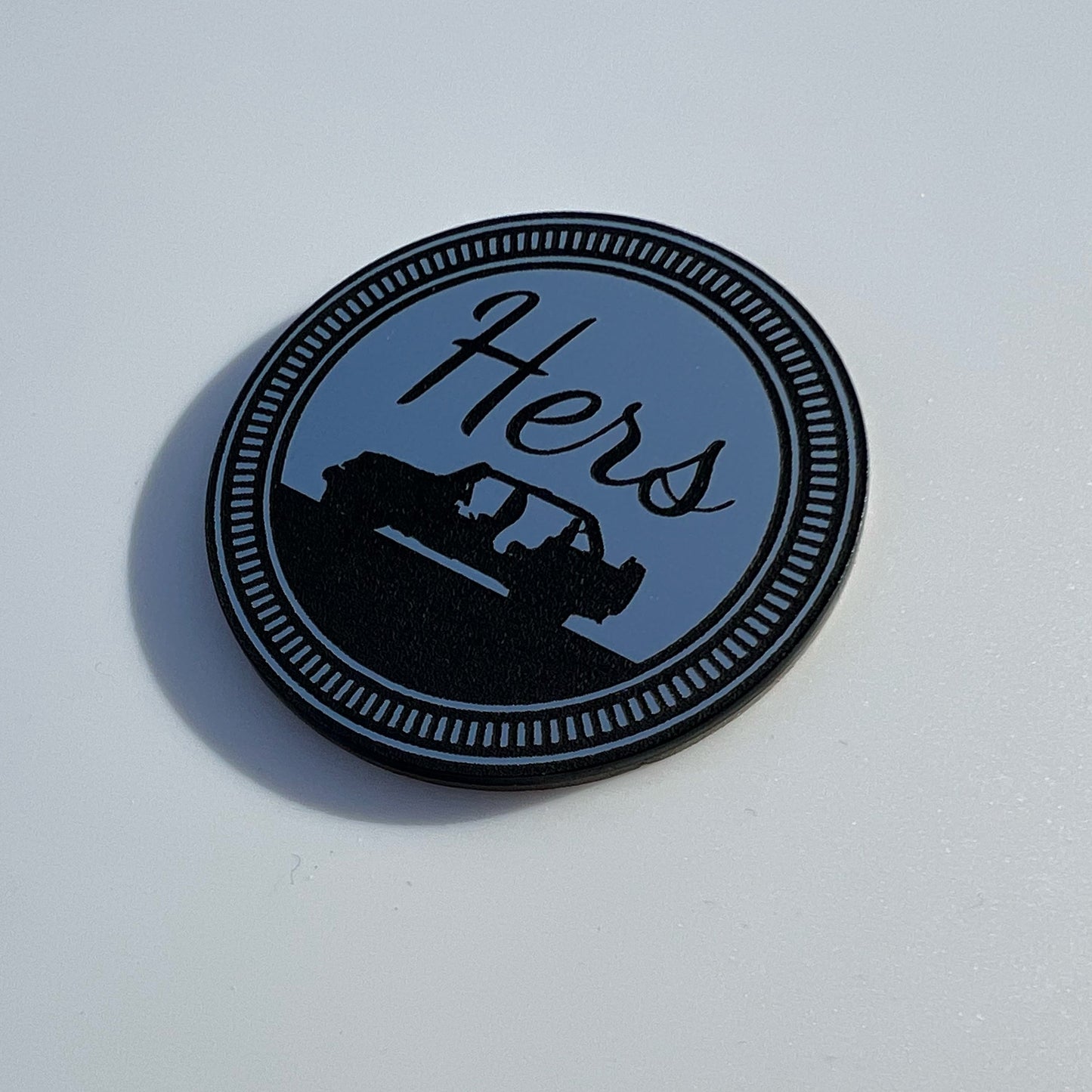 1 HERS Fender Badges fits JEEP WRANGLER YJ JL JK TJ CJ emblems 4x4