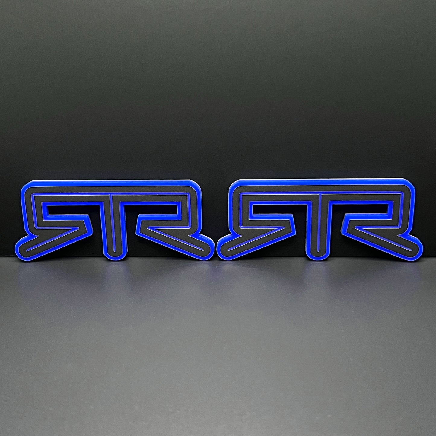 Pair (2) RTR Fender emblems fits 15-25 Ford Mustang Badge