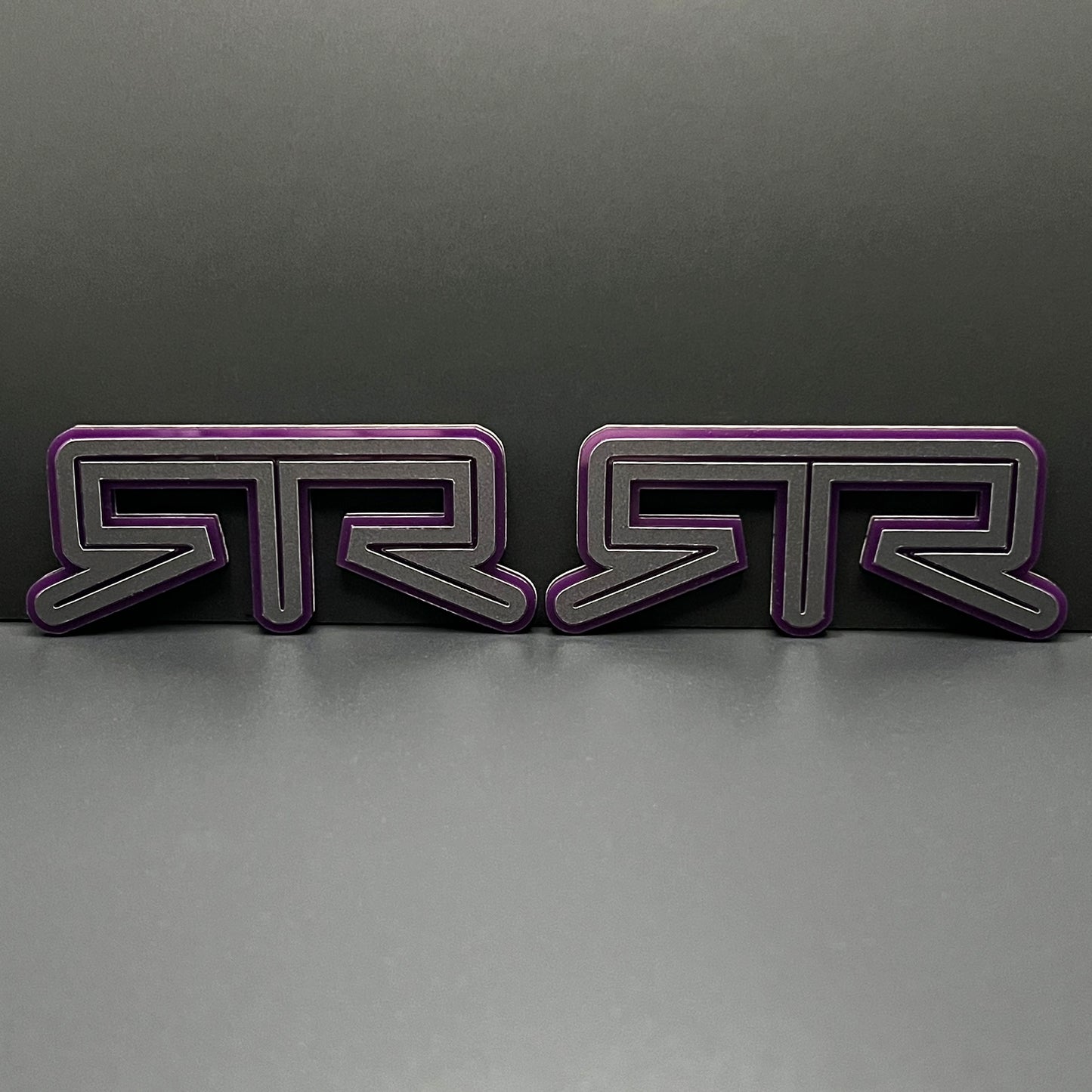 Pair (2) RTR Fender emblems fits 15-25 Ford Mustang Badge