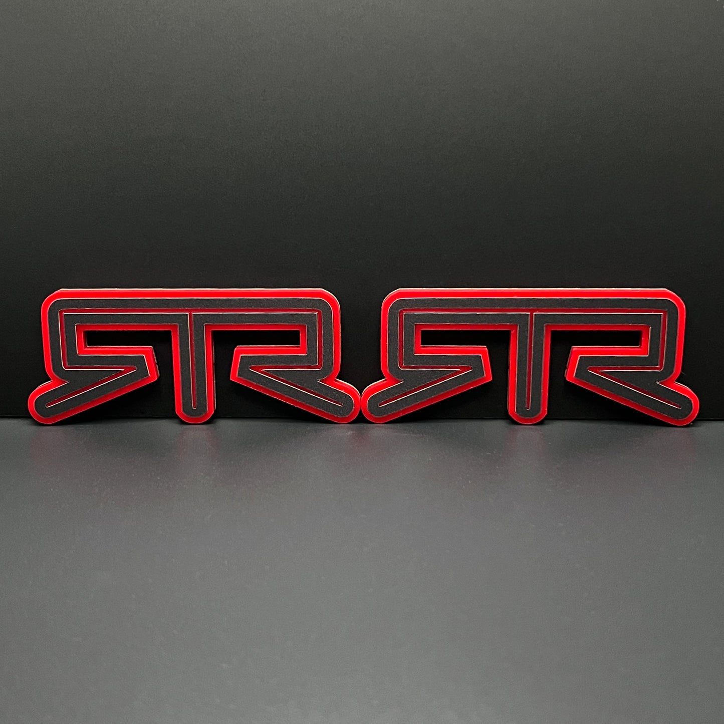 Pair (2) RTR Fender emblems fits 15-25 Ford Mustang Badge