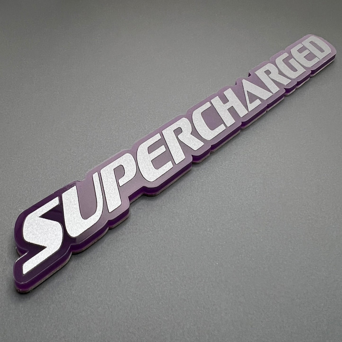One SUPERCHARGED Emblem fits Dodge Durango Charger Challenger Trackhawk Badge