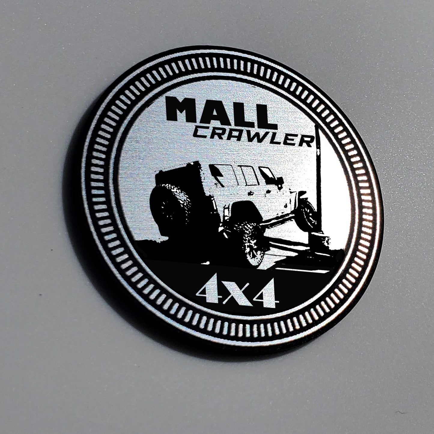 (2) MALL Crawler Fender Badges fits JEEP WRANGLER YJ JL JK TJ CJ emblems 4x4