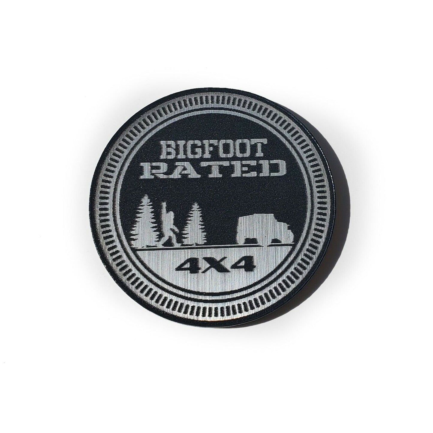 Pair (2) BIGFOOT Rated Fender Badges fits JEEP WRANGLER YJ JL JK TJ CJ emblems