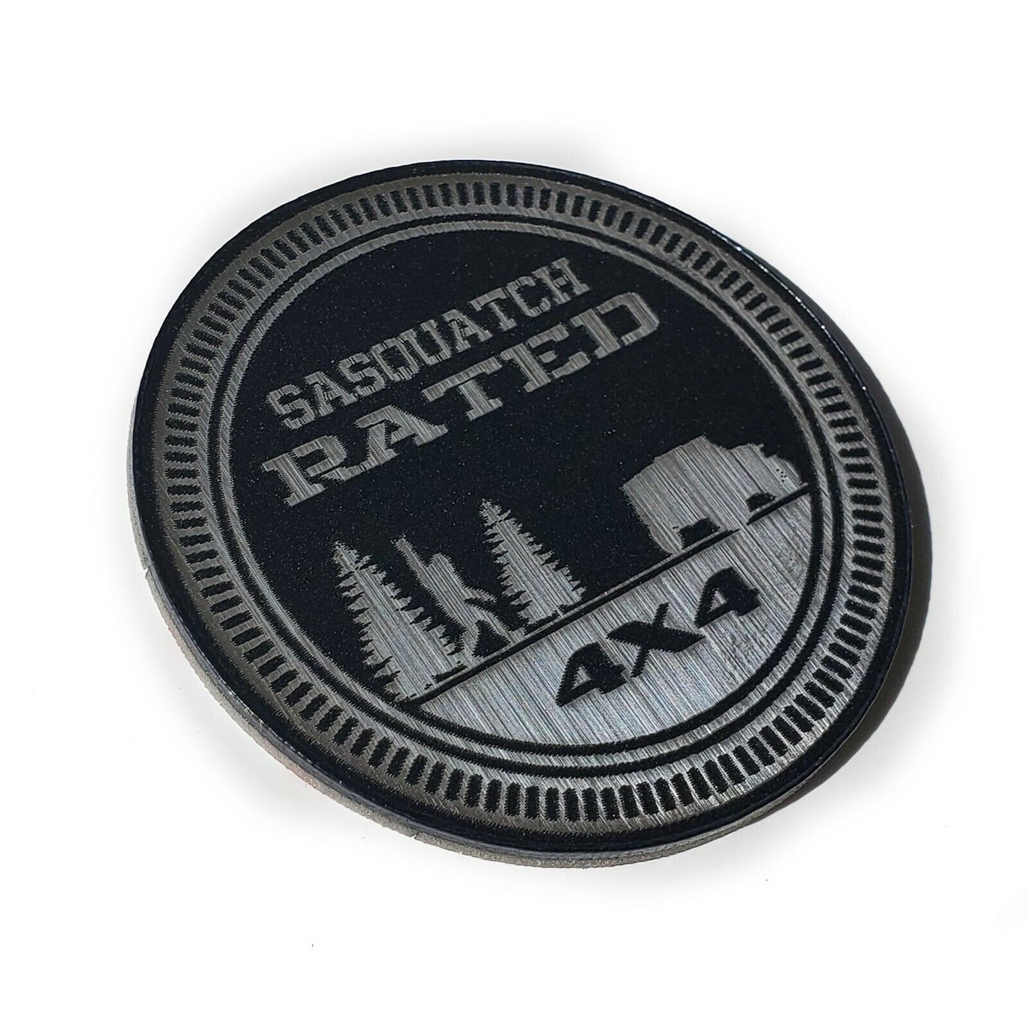 Pair (2) SASQUATCH Rated Fender Badges fits JEEP WRANGLER YJ JL JK TJ CJ emblems