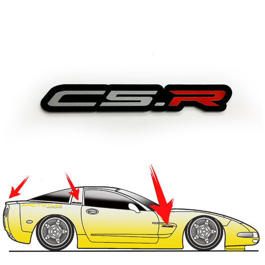 ONE (1) C5.R Emblem fits Chevy Corvette Racing Vette Badges C5R C5-R C5