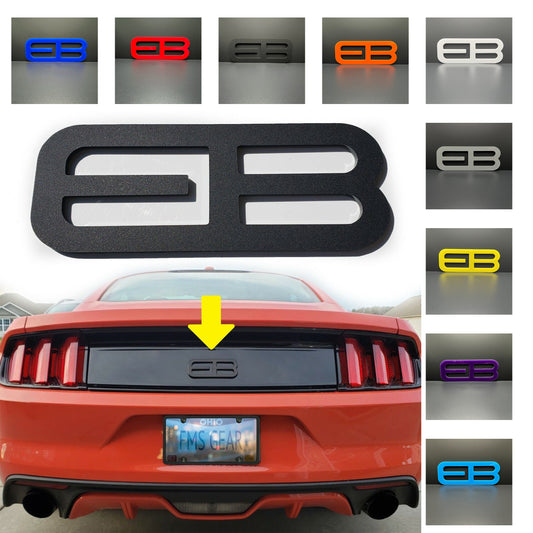 1pc REAR emblem fits 15-25 Mustang ECOBOOST EB badge Trunk Lid logo
