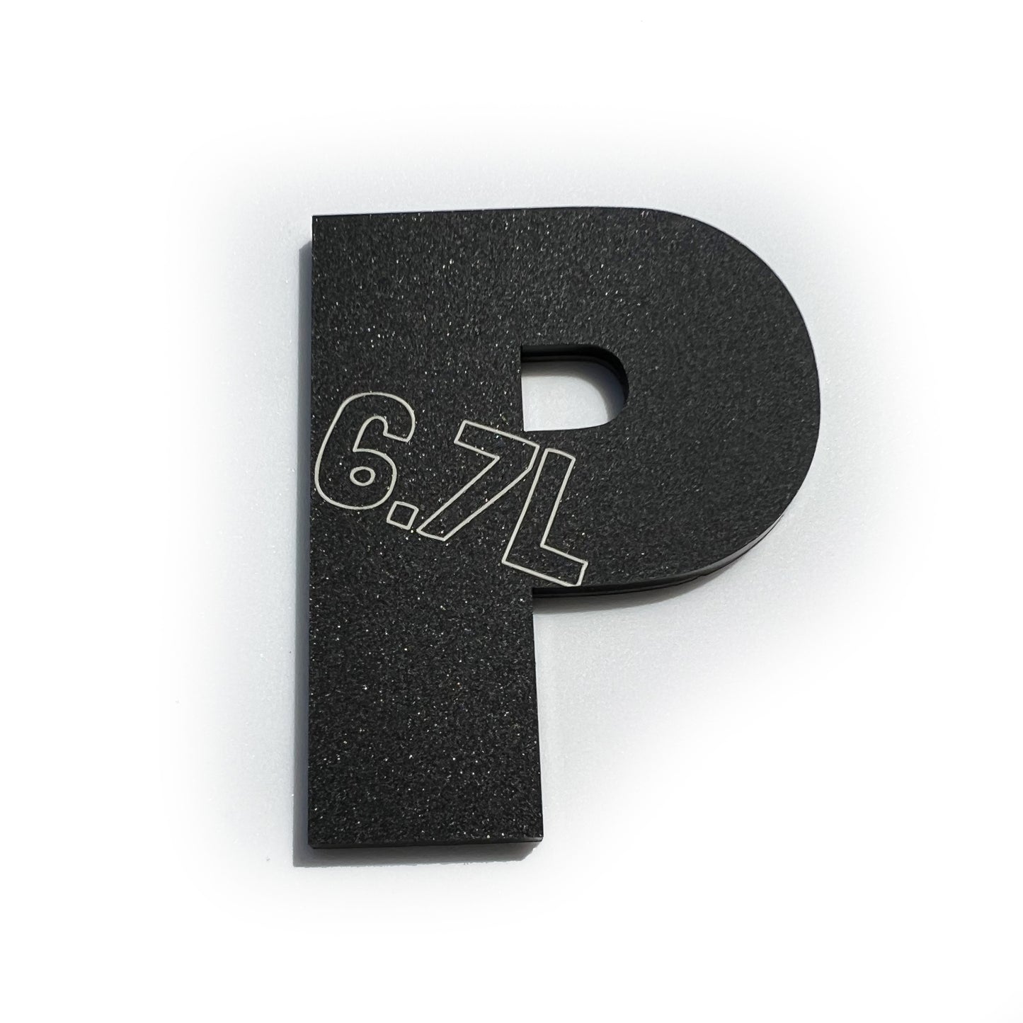 Super Duty "P" EMBLEM Power Stroke Turbo Diesel V8 Badge For F250 F350 6.7L 7.3L PowerStroke