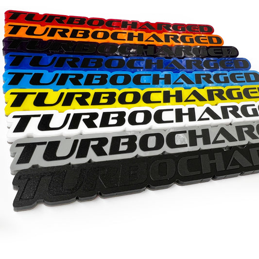 One TURBOCHARGED Emblem Badge