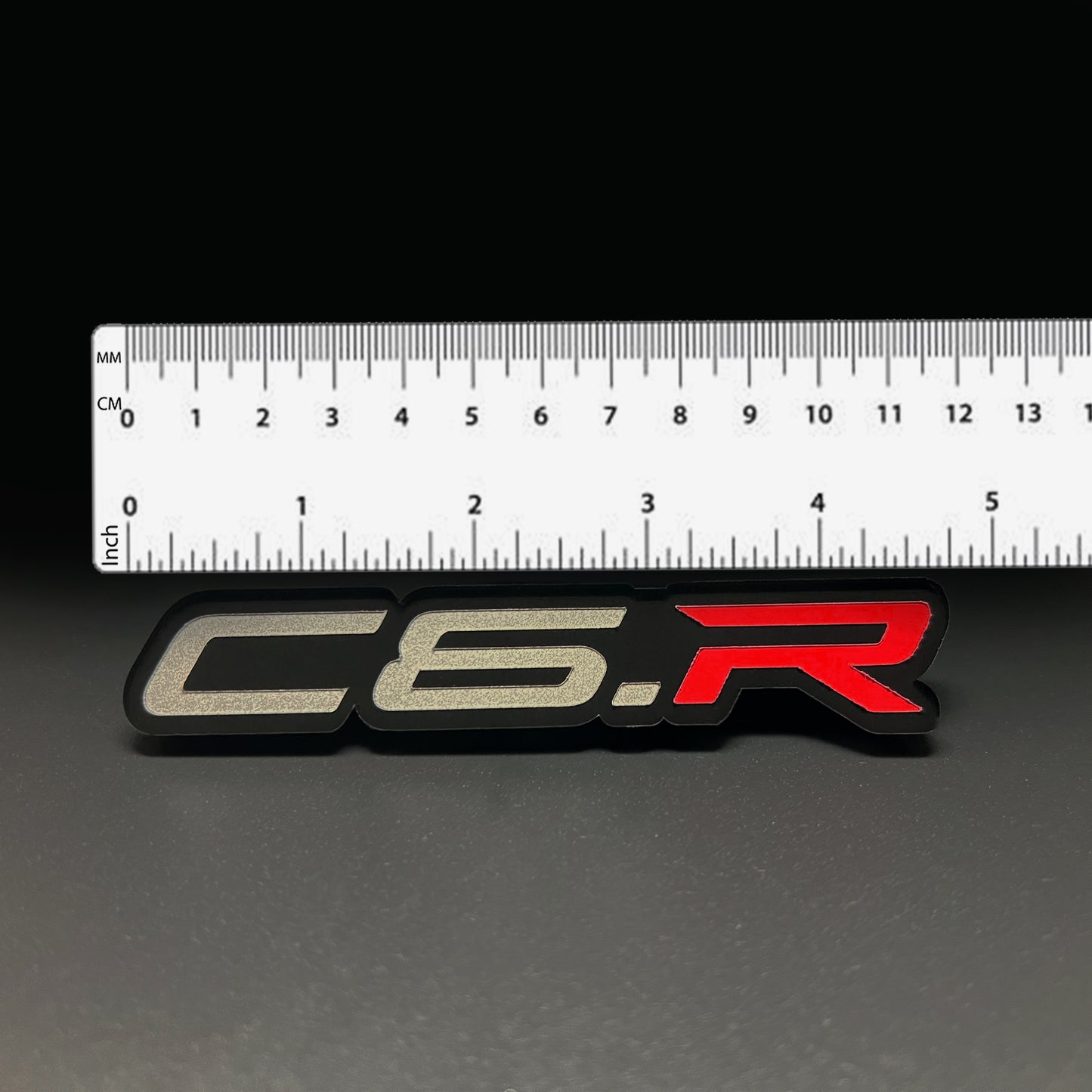 ONE (1) C6.R Emblem fits Chevy Corvette Racing Vette Badges C6R C6-R C6