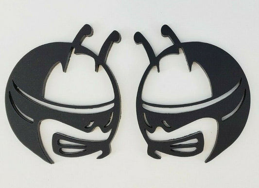 FMSgear black metal Scat Pack head emblems with detailed angry bee design