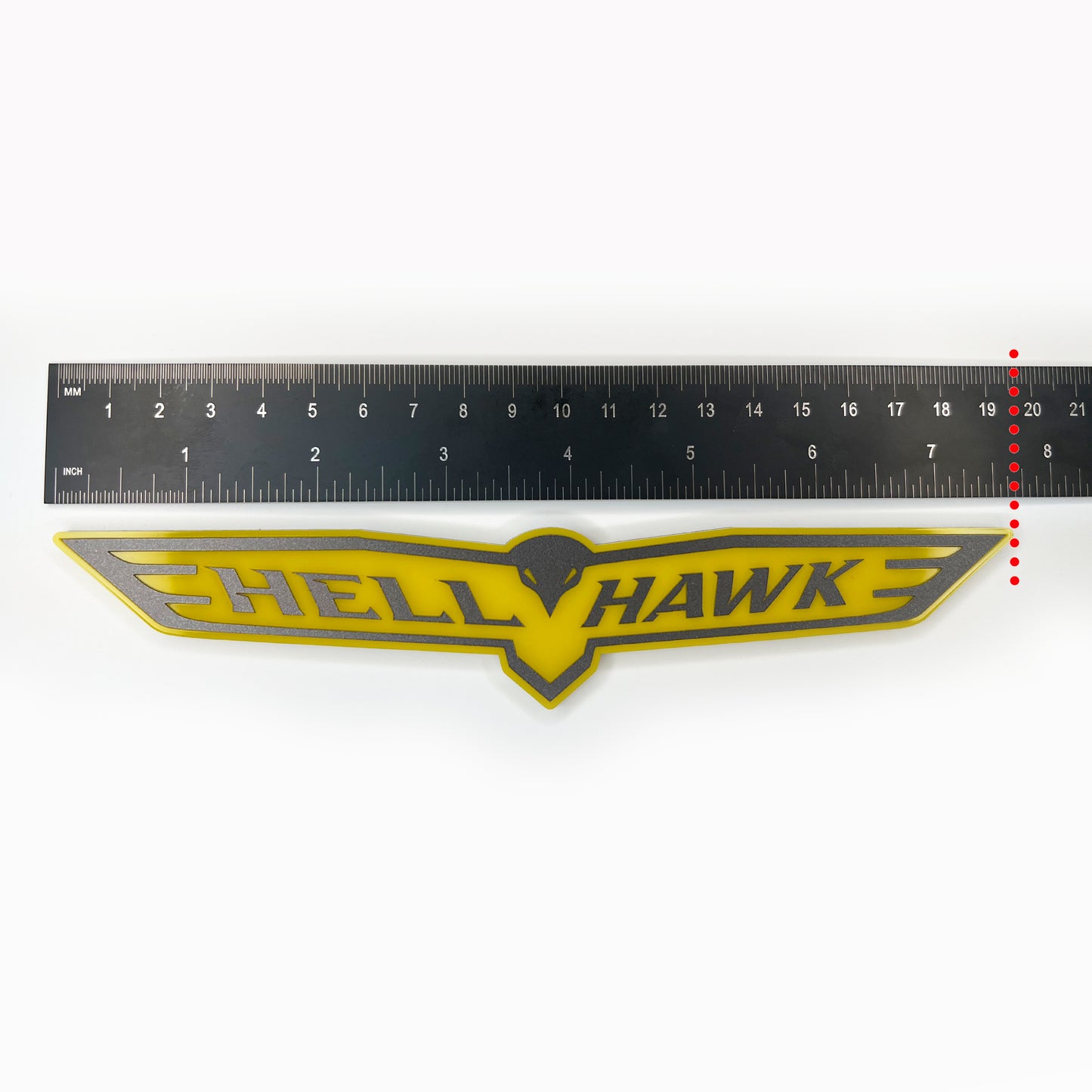 One HELLHAWK Emblem fits WK2 Jeep Trackhawk Grand Cherokee Liftgate