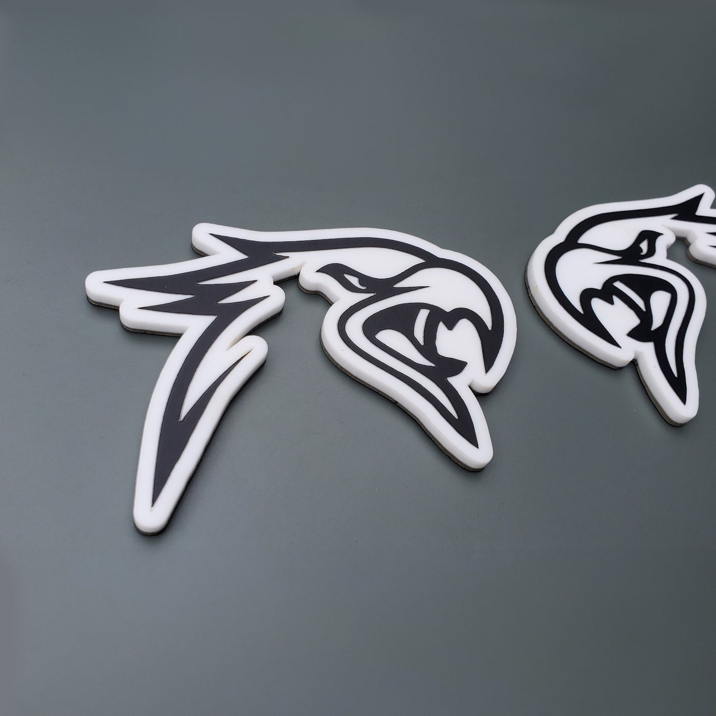 2 Factotum HELLHAWK border Emblems fits Jeep Trackhawk Grand Cherokee wk2