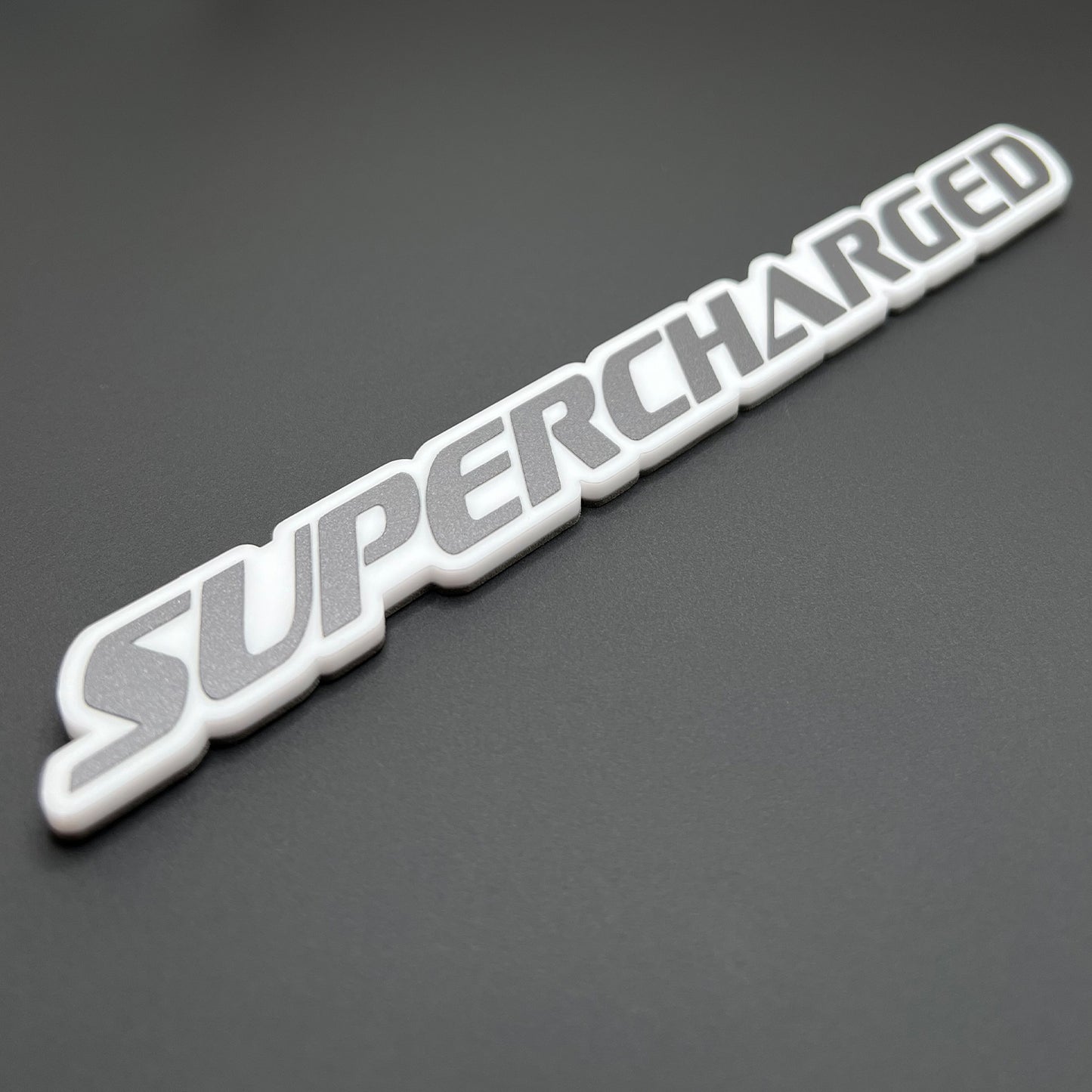 One SUPERCHARGED Emblem fits Dodge Durango Charger Challenger Trackhawk Badge