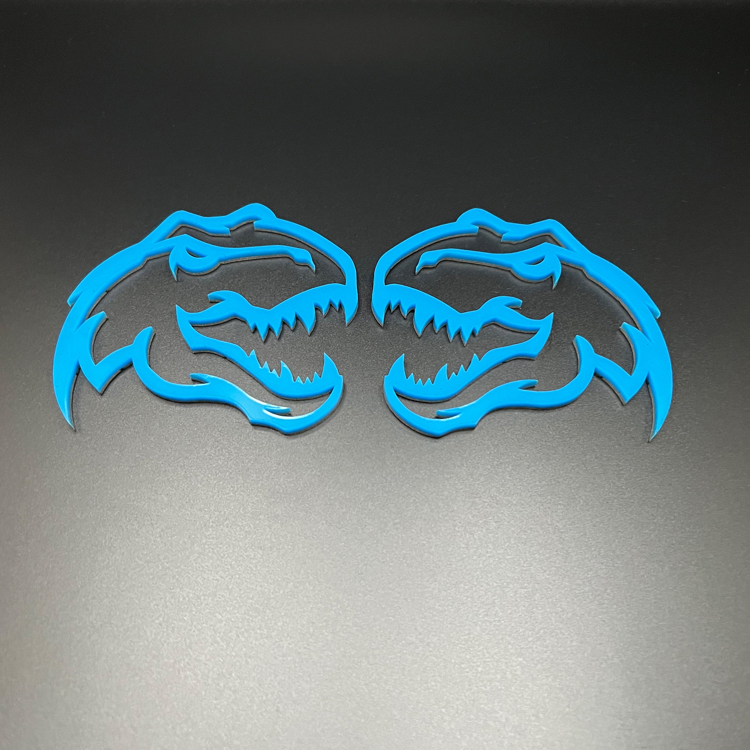 T-Rex Emblem Badge For Ram TRX / 1500 – Matte Black, Adhesive Back, Hellcat- Style Custom Badge RAM TRX Emblem