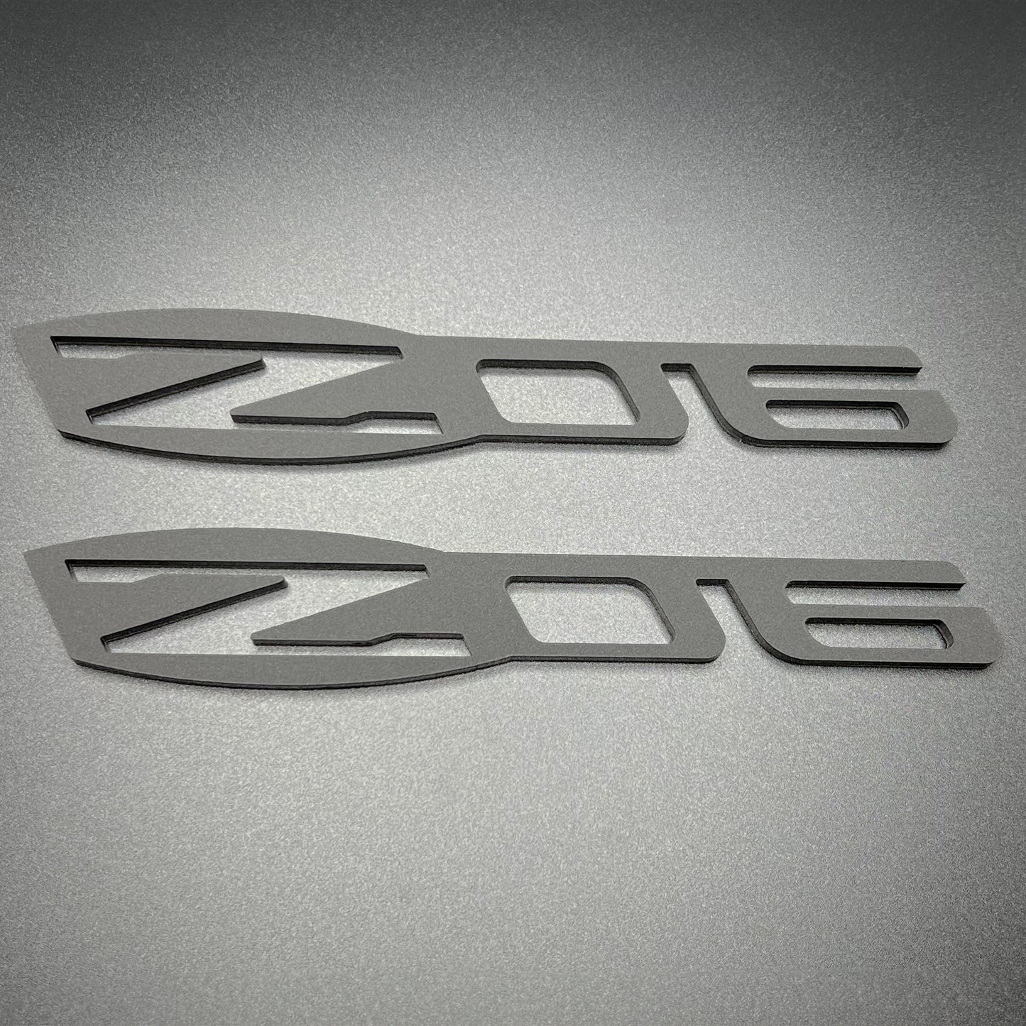 (2) Z06 Emblems fits Chevy Corvette Racing Vette Badges C6 C7 C8